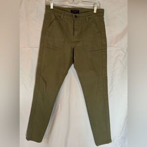 Banana Republic Olive Green Utility Mid Rise Jean, size 28/6
